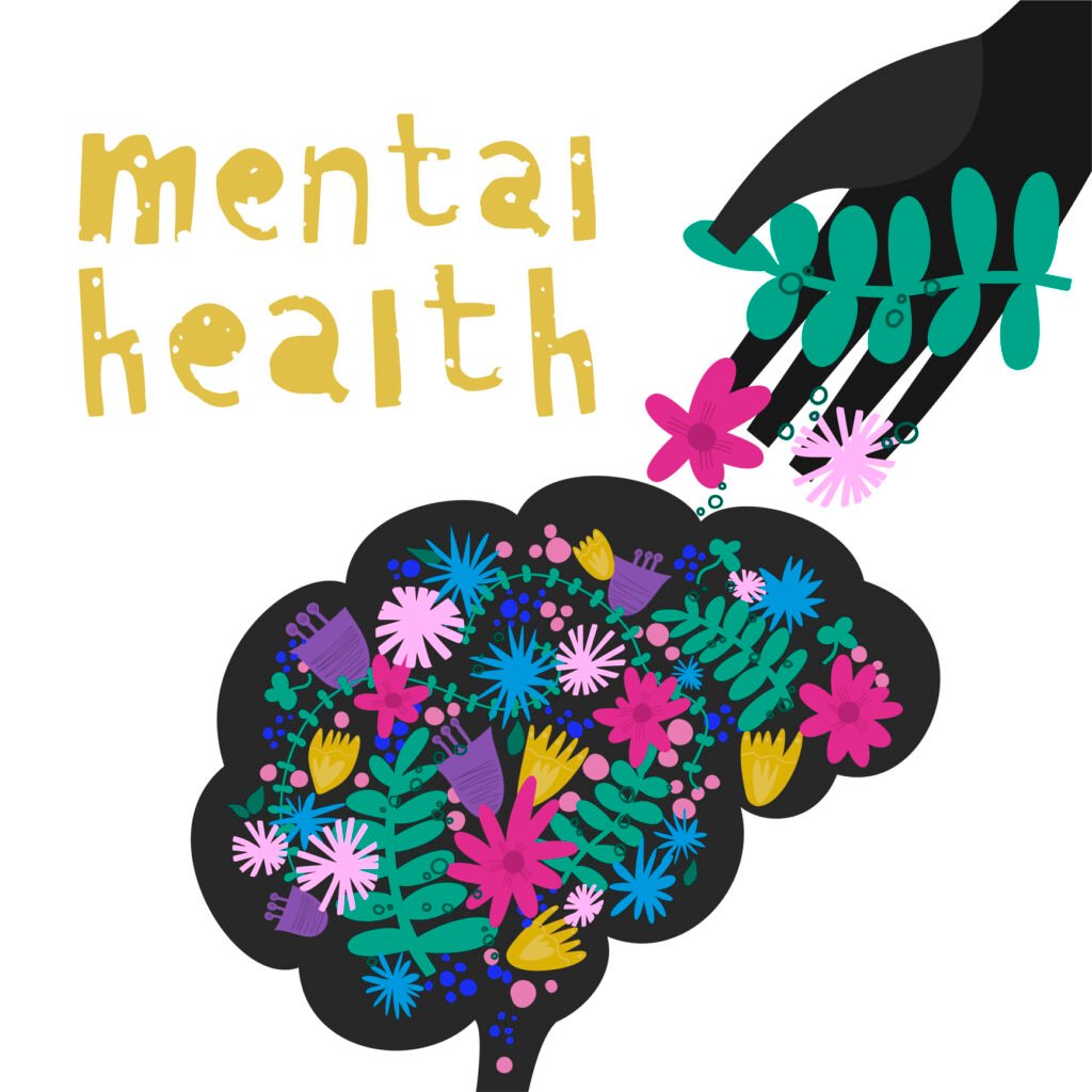 mental health. vector illustration